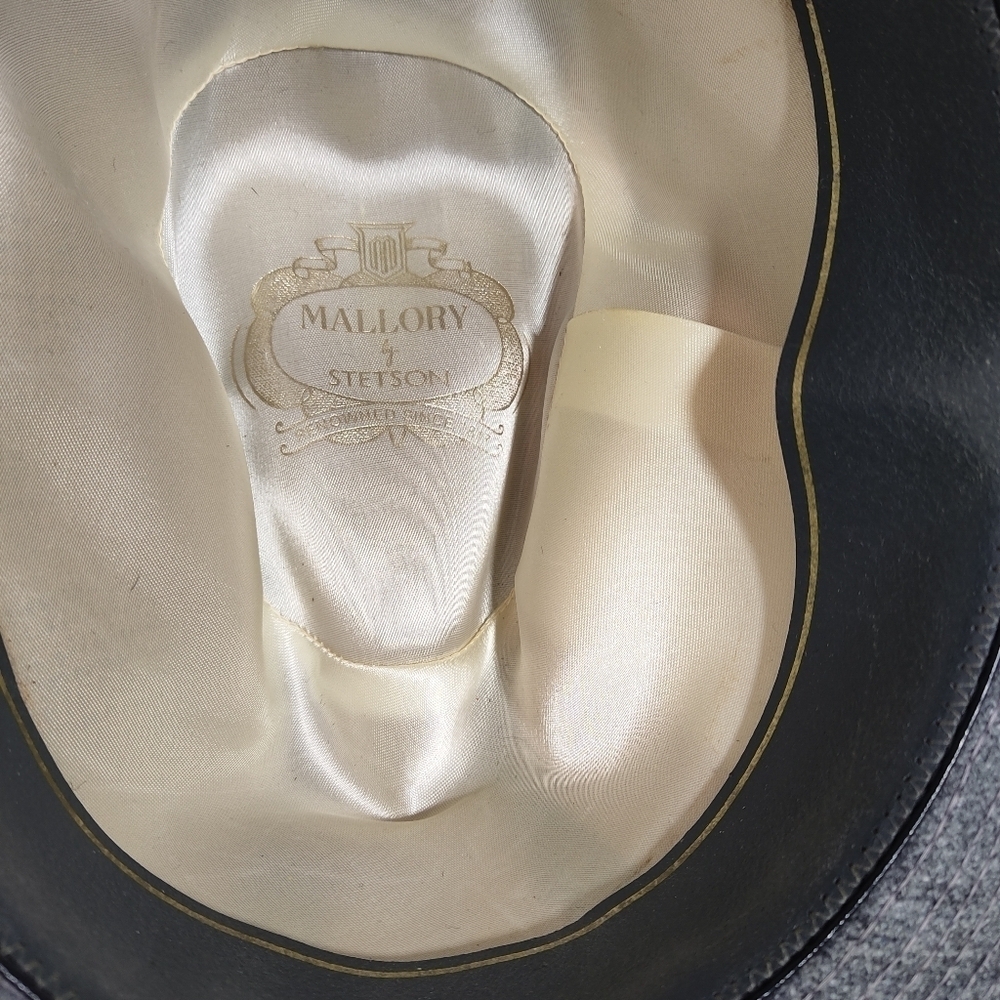 Mallory By Stetson Gray Pure Wool Lined Fedora Hat 7/8 - Picture 7 of 8
